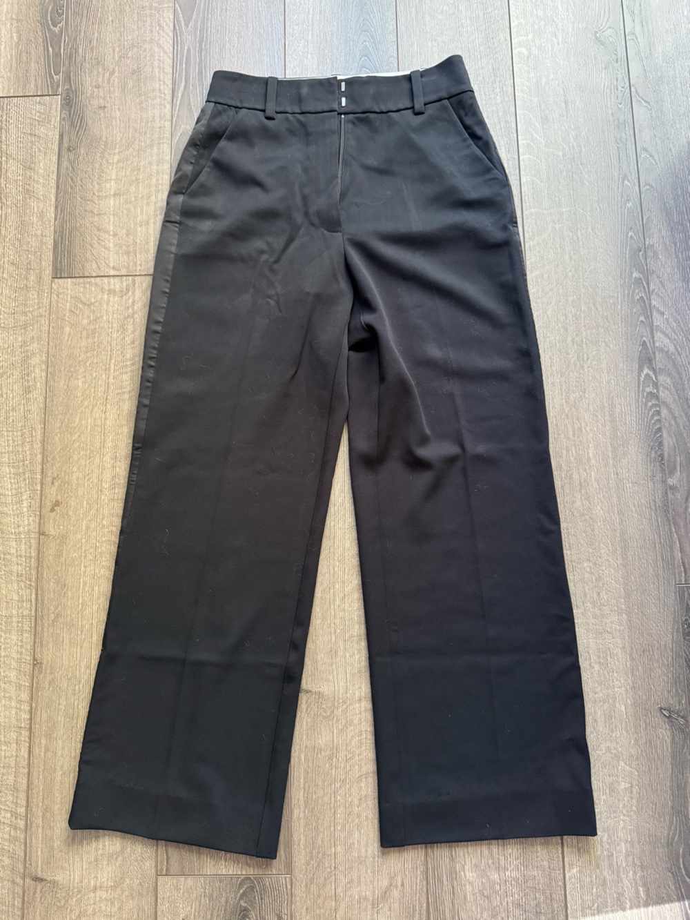 Favorite Daughter Black Wide-Leg Dress Trousers